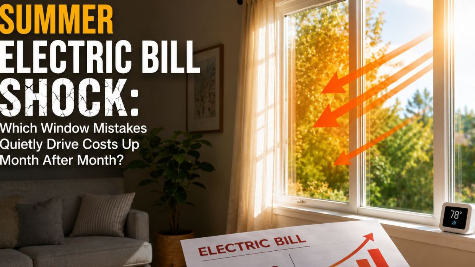 Summer Electric Bill Shock: Which Window Mistakes Quietly Drive Costs Up Month After Month?